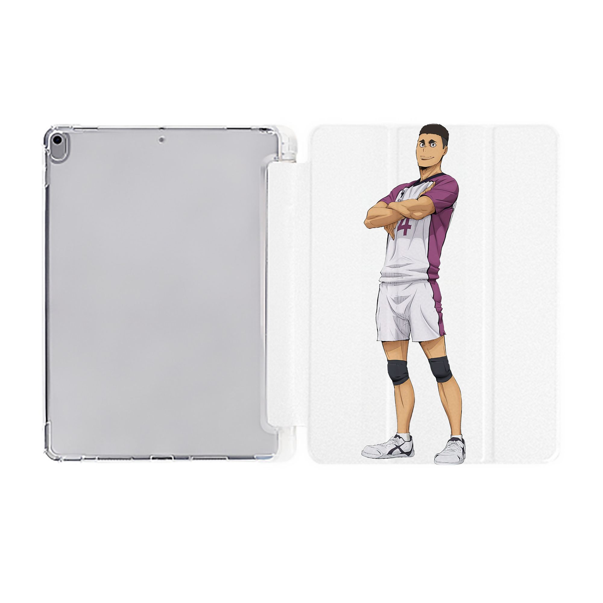 （画像用） ハイキュー!! Haikyu!! IPad ケース ペン収納付き 三つ折りスタンド PUレザー×シリコン 対応機種9.5/10.5/10.9インチ